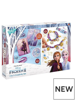 Totum Frozen Diamond Painting & Charm Bracelet Craft Set Twin Pack