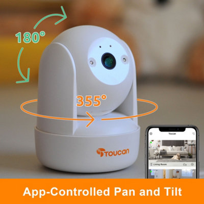 Toucan SEEK, Pan & Tilt Indoor Security Camera