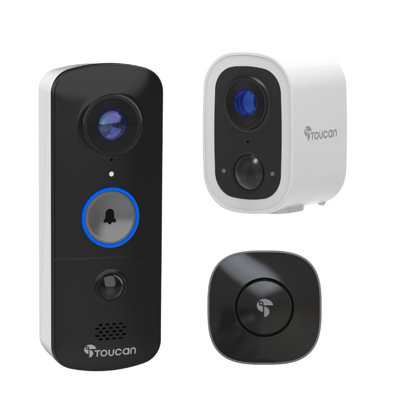 Toucan Wireless Security Bundle - V3 Doorbell + S4 Camera