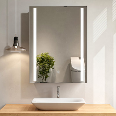 Illuminated bathroom deals cabinet b&q