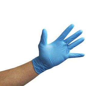 Touchflex Powder Free Blue Nitrile Gloves - 10 Boxes of 100 - Extra Large
