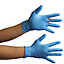 Touchflex Powder Free Blue Nitrile Gloves - 10 Boxes of 100 - Large