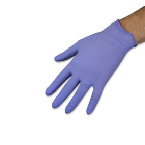 Touchflex Powder Free Purple Nitrile Gloves - 10 Boxes of 100 - M
