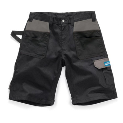 TOUGH GRIT HOLSTER WORK SHORTS (BLACK) (28")