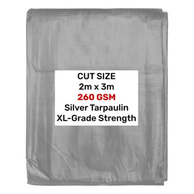 Tough heavy duty waterproof tarpaulin/cover up tarp - 5