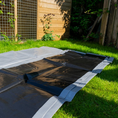 Tough heavy duty waterproof tarpaulin/cover up tarp - 6