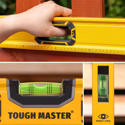TOUGH MASTER 1200mm / 120cm / 48inch I-Beam Level Spirit Level Magnetic ...