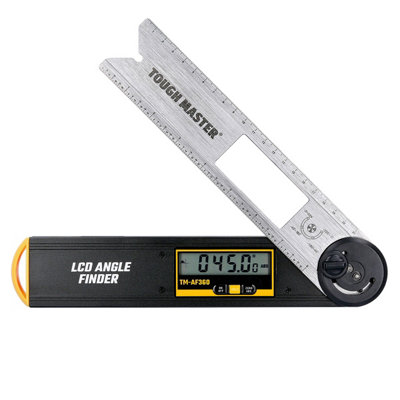 TOUGH MASTER 3-in-1 Digital Angle Finder Spirit Level Angle Measurer & 3v battery