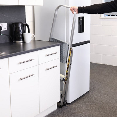 TOUGH MASTER 3 Step Ladder Folding Aluminium with 150kg Max Load, EN131 ...