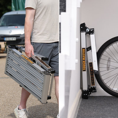TOUGH MASTER 760 x 300mm Step Up Aluminium Work Platform