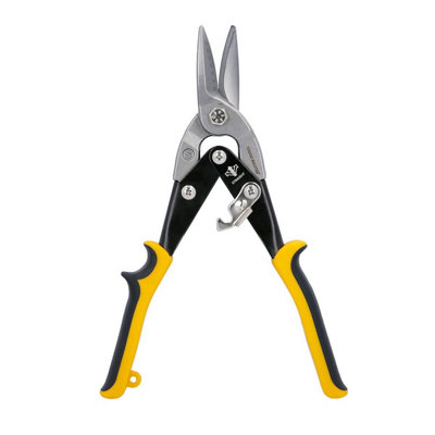 TOUGH MASTER Aviation Snip Straight Cut 10" Carbon Steel TPR - 250 Milimetres (TM-AS10S)