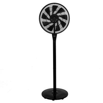 TOUGH MASTER Black Standing Fan 16" 8 Speed Cooling Fan with Remote Control - 25 Watts (TM-SFD408DRT)