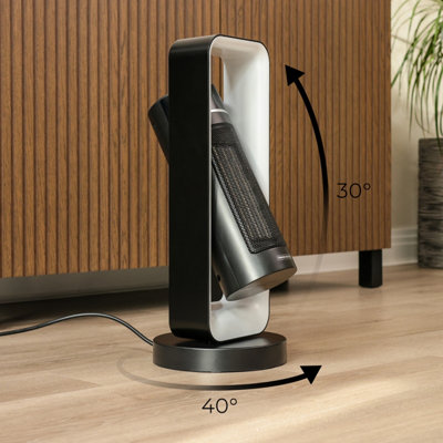 TOUGH MASTER Electric Fan Heater 2000W 12H Timer 40 Degree Oscillation ...