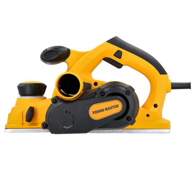 TOUGH MASTER Electric Wood Planer 110mm 1000W 16000 RPM Portable Hand Planer With 2 Reversible HSS Blades And 3 Meters Power Cord