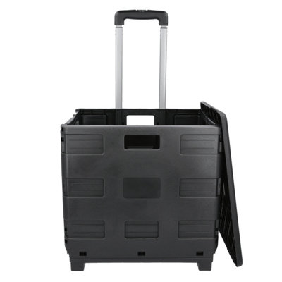 TOUGH MASTER Folding Trolley Box Cart 35KG Load Capacity/ 65L Inner Volume, Extra Large Size L46 x W38 x H99cm