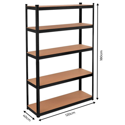 TOUGH MASTER Garage Shelving Units 5 Tier Racking Shelf Boltless ...