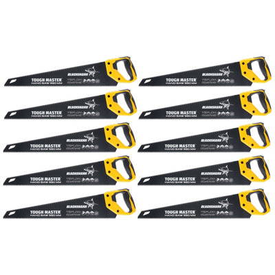 TOUGH MASTER Hand Saw 550mm 7TPI Teflon Coat Non-Slip Handle Razor ...