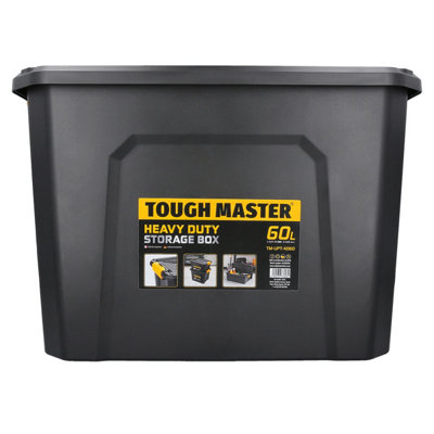 TOUGH MASTER Large Storage Boxes with Lids 60L Size 58x38x40.5 CM Heavy ...