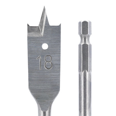 TOUGH MASTER Paddle Flat Wood Drill Bit Set with Plastic Storage Case ...