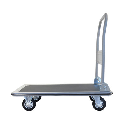 TOUGH MASTER Platform Truck 300KG, Swivel Wheels, Steel Frame, Foldable Design, Optimal Size 91x61x86cm