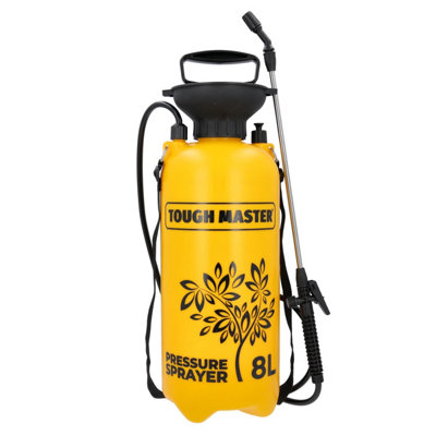 TOUGH MASTER Pressure Sprayer Yellow/Black Compression Garden Sprayer - 8 Litres (TM-PS8)