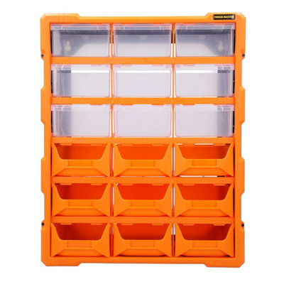 TOUGH MASTER Small Parts Multi Drawer Organiser Wall Mount or ...