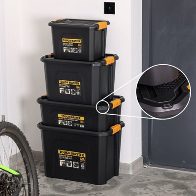 TOUGH MASTER Storage Box Heavy Duty Stackable Plastic Box Chest