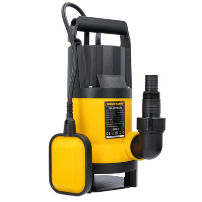 TOUGH MASTER Submersible Pump 8000LPH Corded Clean/Dirty Water Pump Sump Pump Drain - 500 Watts (TM-WPD500)