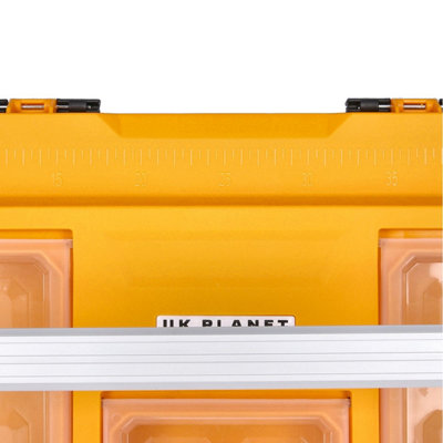 TOUGH MASTER Tool Box / Tool Chest 22" / 56cm Portable with Handle, Tool Tote Tray & Compartments