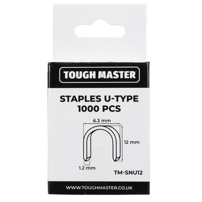 TOUGH MASTER U-TYPE STAPLES 1000PCS REPLACEMENT STAPLES FOR HEAVY DUTY ...