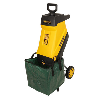 TOUGH MASTER ULTRA Electric Garden Shredder Corded Powerful Less Jamming 10M Power Cable 45L Wood Shredder 2400W