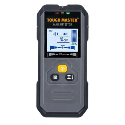 TOUGH MASTER Wall Detector Electronic Stud Finder for Metal, Wire & Wood with 1 x Dry Battery & Carry Case - 9 Volts (TM-WD100)