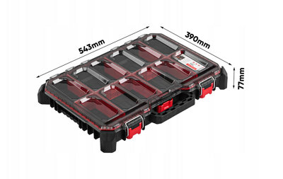 Tough Modular System Mobile Workshop Tool Storage Box Wheels Organiser 8 PCS set - 6