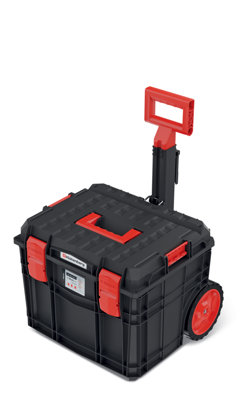 Tough Modular System Mobile Workshop Tool Storage Box Wheels Platform Compact - 7