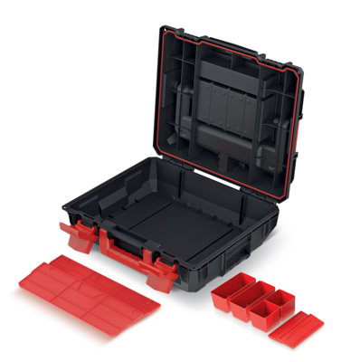 Tough Modular System Mobile Workshop Tool Storage Box Wheels Platform Compact - 9