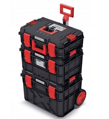 Tough Modular System Mobile Workshop Tool Storage Box Wheels Platform Kistenberg