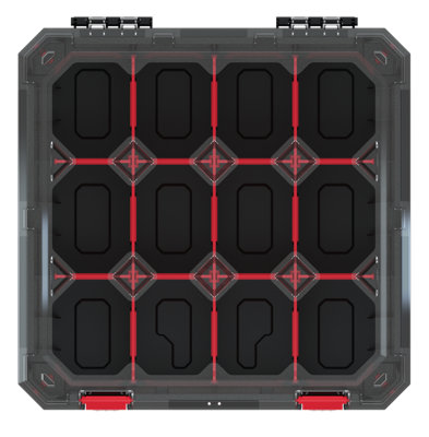 Tough Organiser STORAGE CASE Parts Carry Tool Box Screws Craft Mobil Fishing Medium with dividers