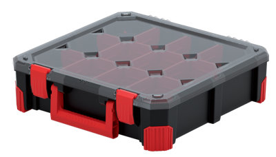 Tough Organiser STORAGE CASE Parts Carry Tool Box Screws Craft Mobil Fishing Medium with dividers - 5