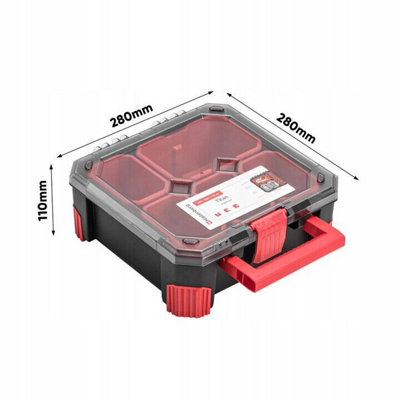 Tough Organiser STORAGE CASE Parts Carry Tool Box Screws Craft Mobil Fishing Small with boxes - 5