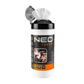 Tough Wipes For Stubborn Dirt 100pc NEO TOOLS