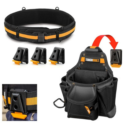 Toughbuilt ClipTech Clip Tech 23 Pocket Contractors Pouch Belt and Set ...
