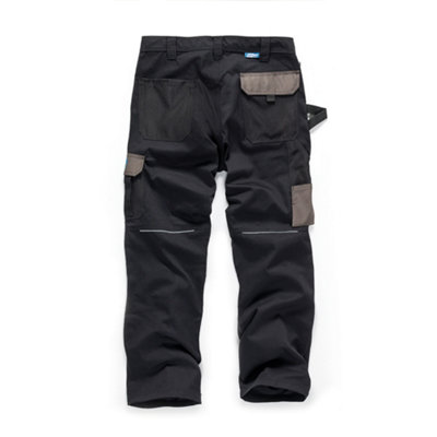 Toughgrit Trade Work Trousers With Holster Pockets Black - 33R