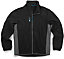 Toughgrit Two Tone Softshell Work Jacket Black/Grey -XS