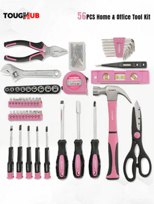 ToughHub 56 pcs Tool kit Pink Tool Kit