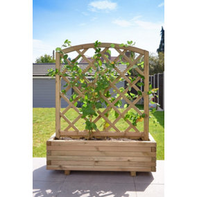 Toulouse Wooden Garden Trellis Planter