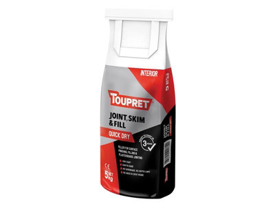 Toupret FGBJSR05GB Quick Dry Joint Skim & Fill 5kg TOUFGBJSR05G