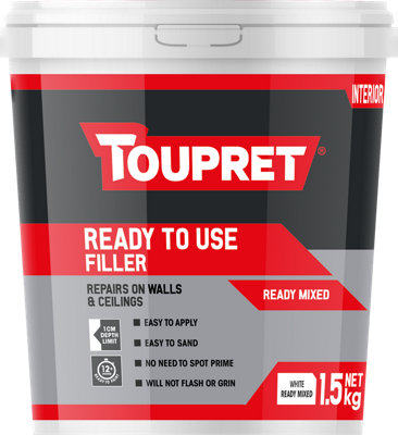 Toupret Ready Mixed Interior Filler - 1.5Kg