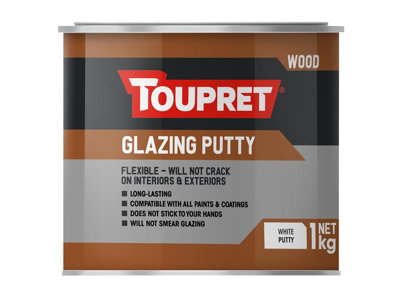 Toupret TTMABLA01GB Glazing Putty 1kg TOUTTMABLA01