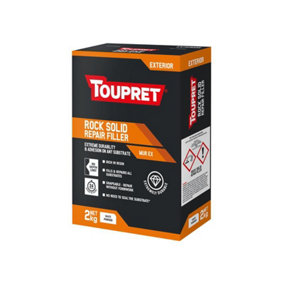 Toupret TTMUX02GB Exterior Rock Solid Repair Filler 2kg TOUTTMUX02