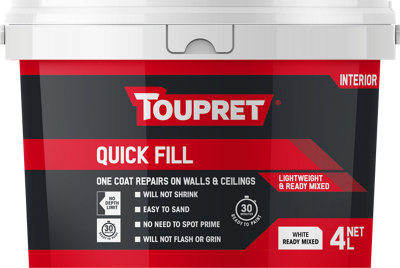 Toupret TTREDLP04GB Quick Fill Interior - 4 Litre TOUTTREDLP04